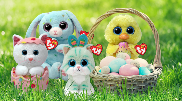Easter Ty products with Easter basket